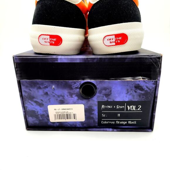Revenge x Storm Size 11 Orange Black Vol. 2 Skater Shoes Mens - Picture 5 of 10